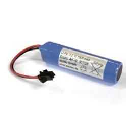Akku LiFePO4 3,2 V 1500 mAh - Baugröße 18650 mit Stecker schwarz