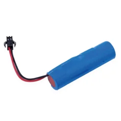 Akku Li-Ion 3,7 V 2000 mAh - Baugröße 18650 mit Stecker schwarz