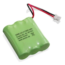 Akku NiMh 3,6 V 1200 mAh - Baugröße Mignon mit Stecker weiß