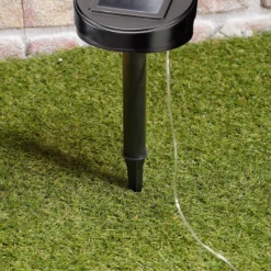 Beleuchtetes Juteseil mit eingearbeiteter Solar Lichterkette