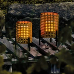 Dekorative Solar Dekoleuchten Samoa im 2er-Set