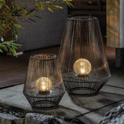 Dekorative Solar Windlichter Ilona im 2er-Set