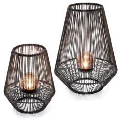 Dekorative Solar Windlichter Ilona im 2er-Set