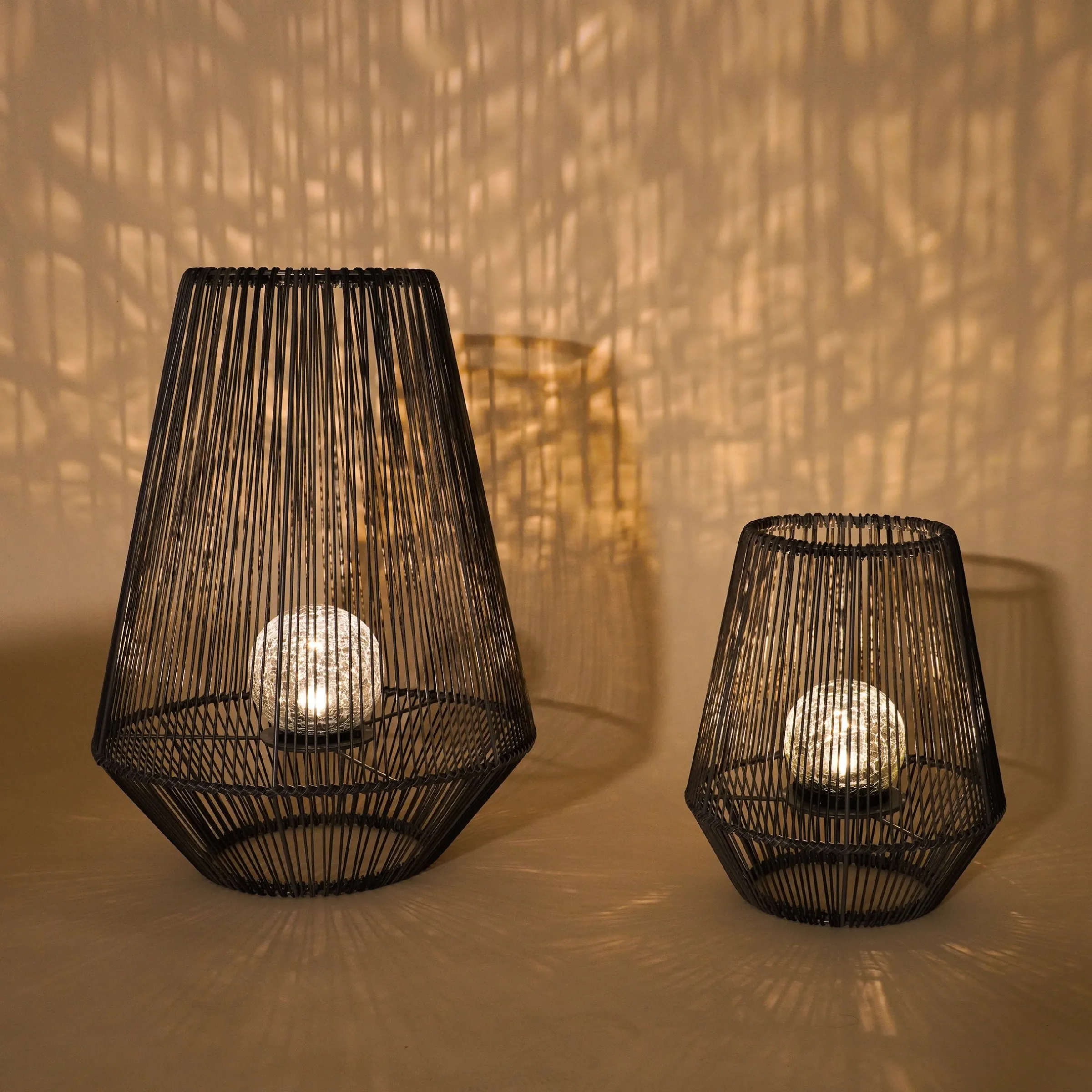 Dekorative Solar Windlichter Ilona im 2er-Set