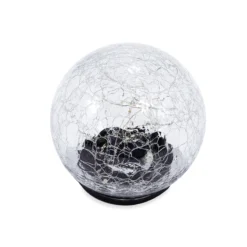 Einzelne Leuchtkugel Crackle Ball 10 cm, inkl. Akku