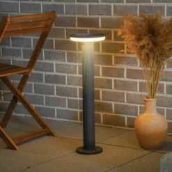 Elegante Solar Standleuchte Lesina 70 cm, anthrazit