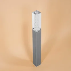 Elegante Standleuchte Bubble Tower 63 cm aus Edelstahl