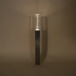 Elegante Standleuchte Bubble Tower 63 cm aus Edelstahl