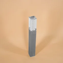 Elegante Standleuchte Bubble Tower 50 cm aus Edelstahl