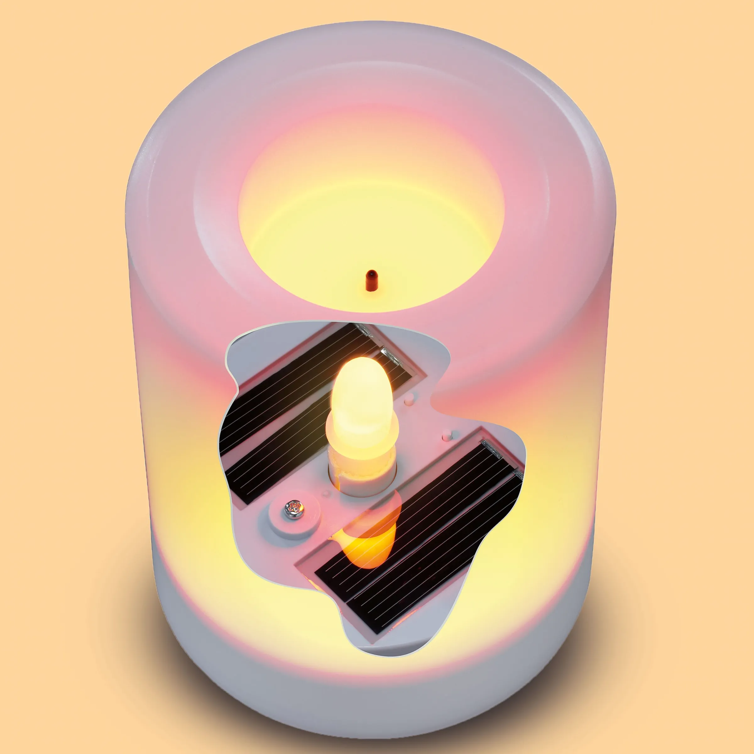 10er Set Solar Leuchtkerze mit Flammeneffekt