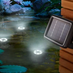 3er-Set Solar Unterwasserleuchten Splash, 15 lm kaltweiß