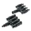 4-fach-Verteilerset mit MC4 kompatiblen Steckverbindungen