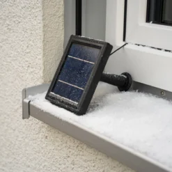 Hängende Solar Schneeflocke Ø 40 cm mit 200 warmweißen LEDs