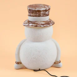 Lächelnder Solar Schneemann Fred