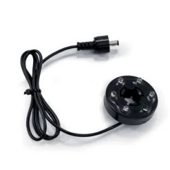 LED Lichtring mit Kabel und Stecker, kaltweiß