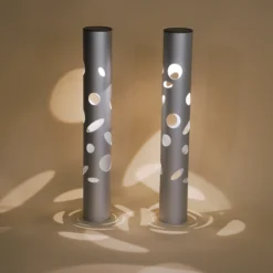 Moderne Solarleuchte FantasyLight im 2er-Set aus Aluminium