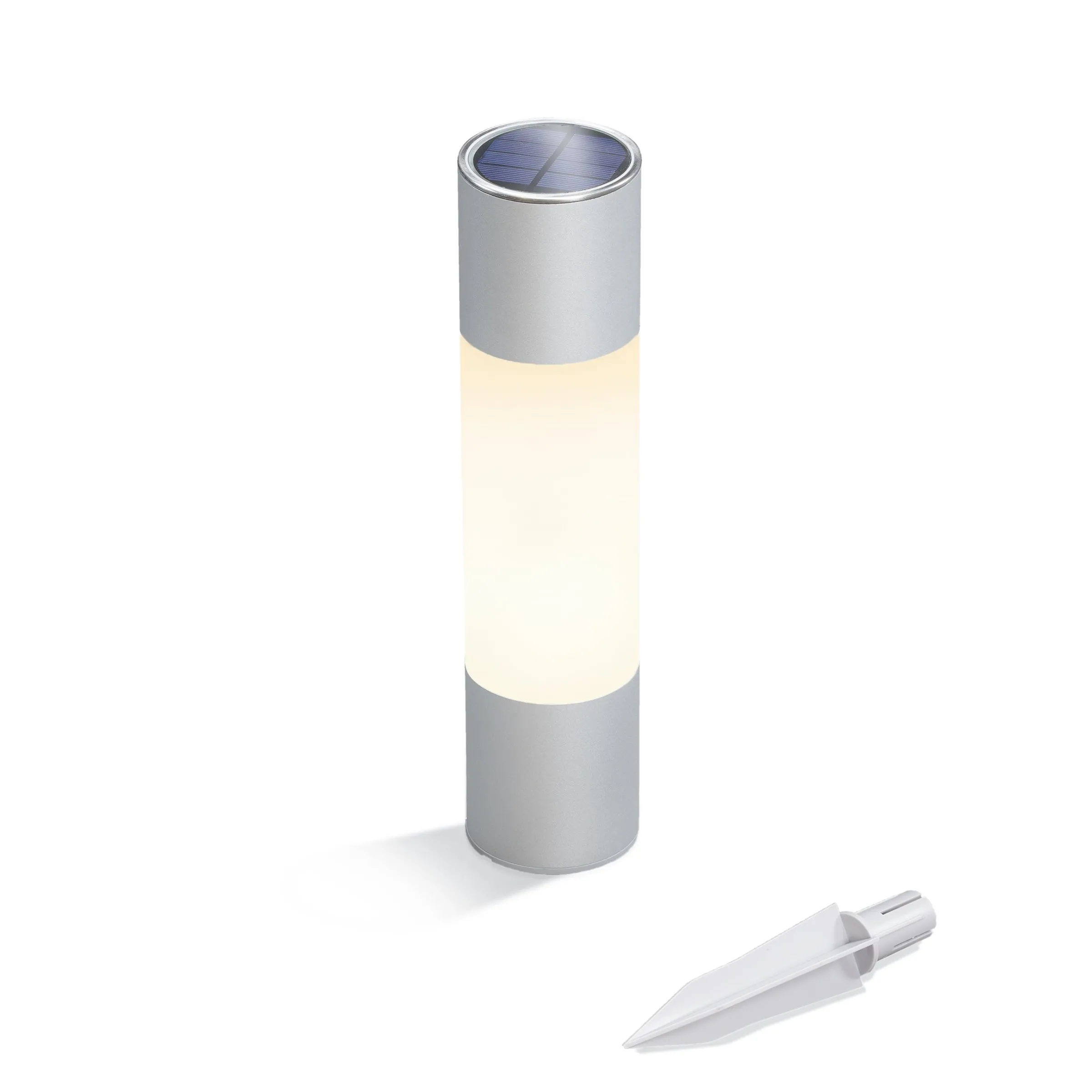 Moderne Solar Standleuchte Pole Light 30 cm DuoColor