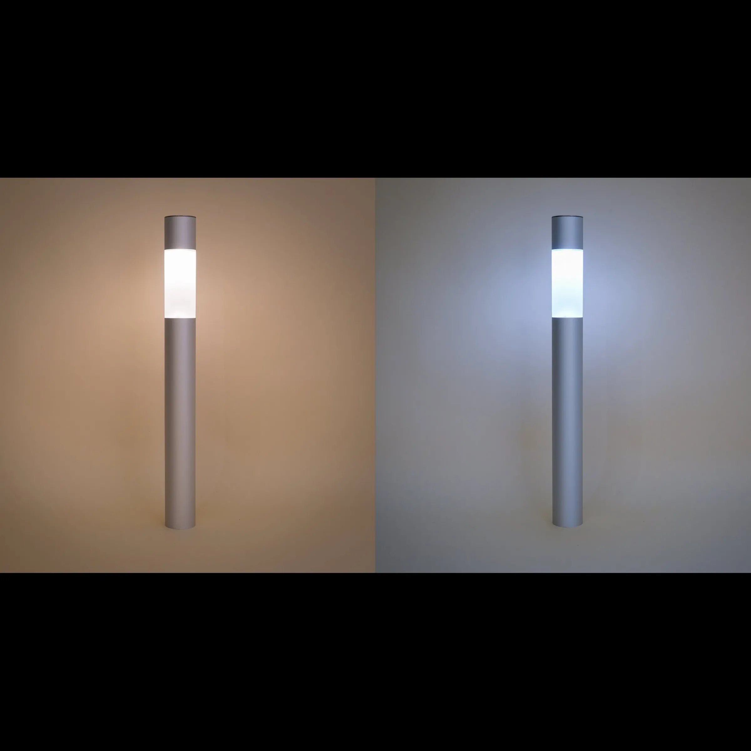 Moderne Solar Standleuchte Pole Light 70 cm DuoColor