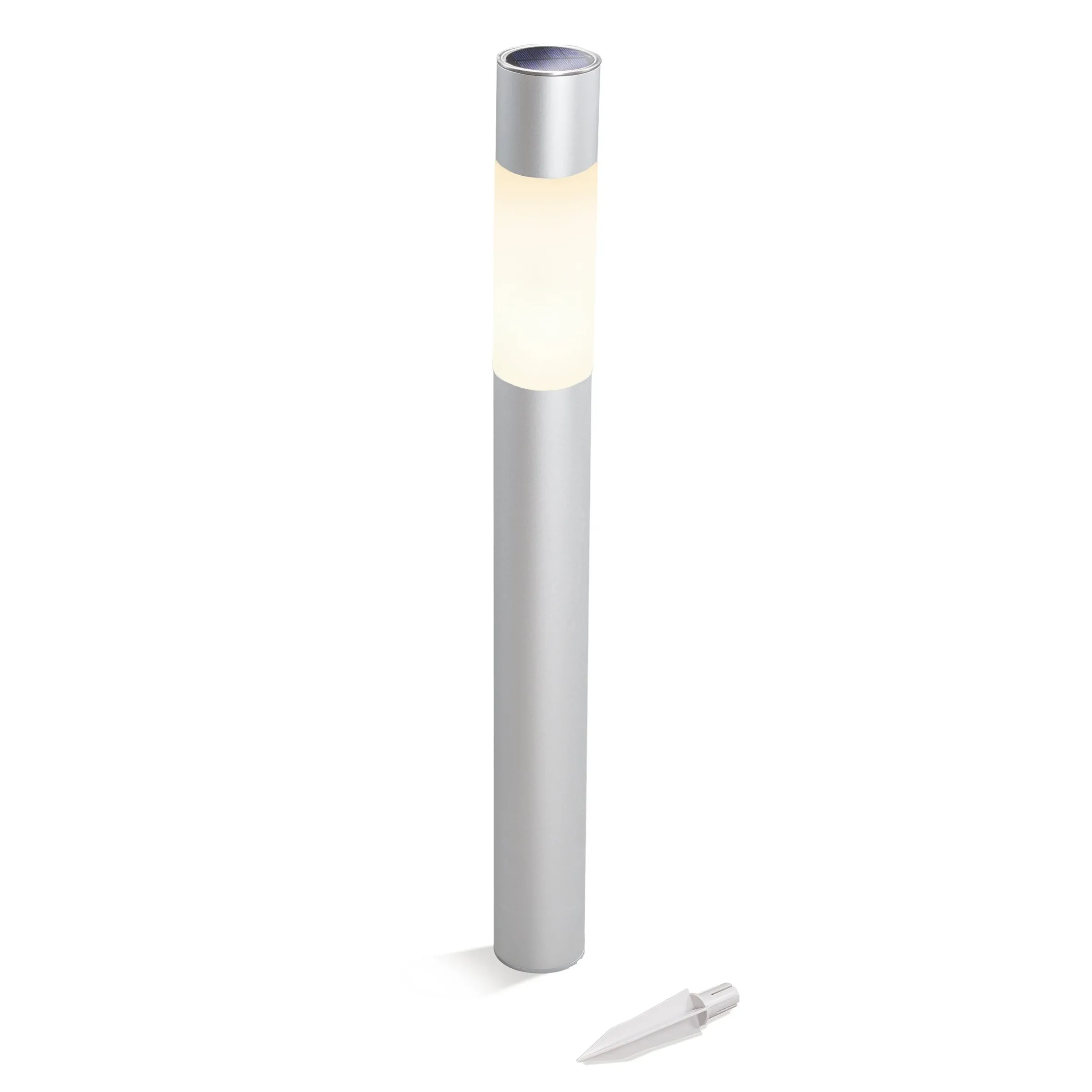 Moderne Solar Standleuchte Pole Light 70 cm DuoColor