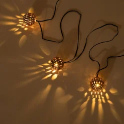 Orientalische Solar Lichterkette mit 20 warmweißen LEDs