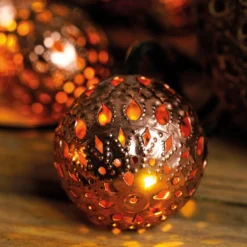 Orientalische Solar Lichterkette mit 20 warmweißen LEDs