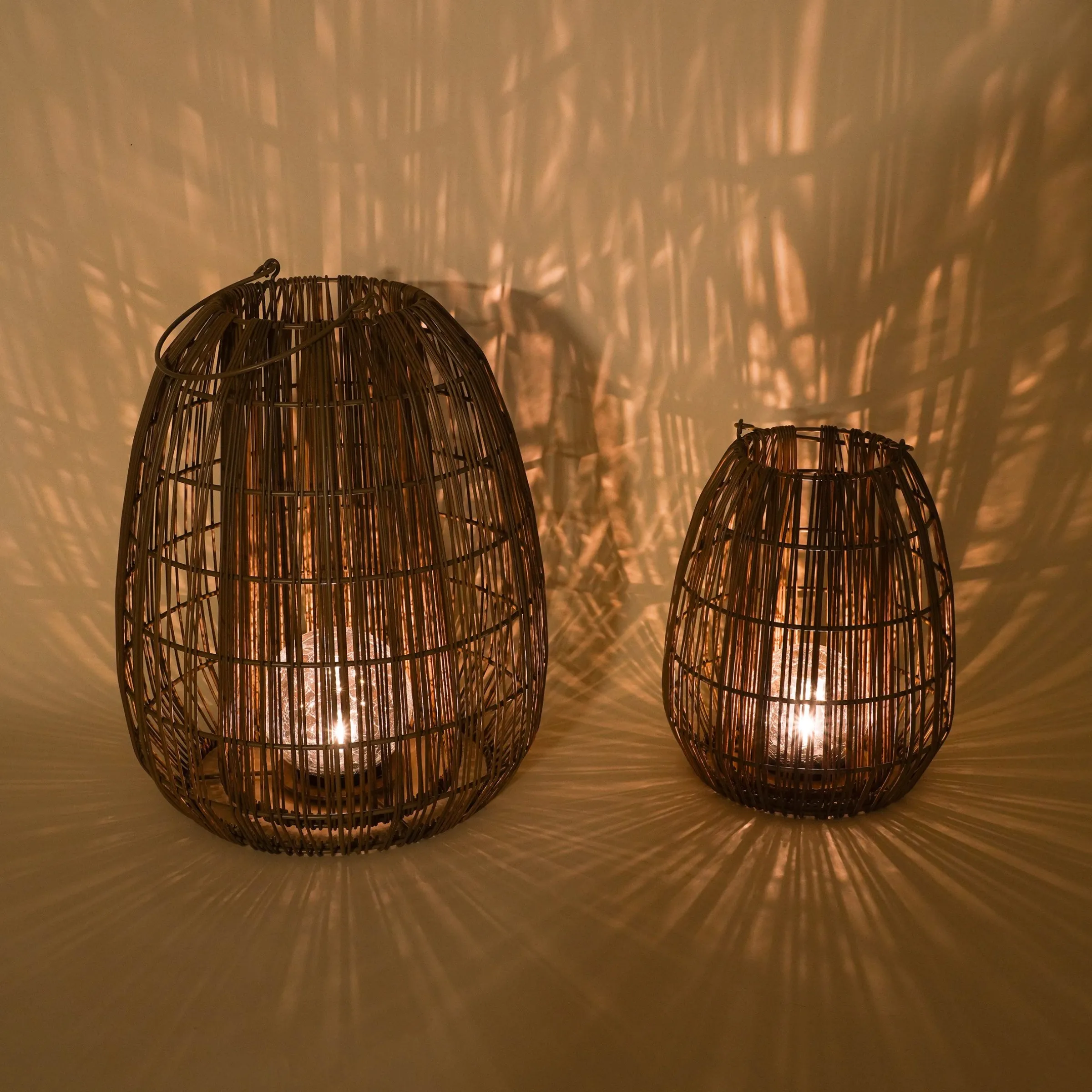 Solar Boho-Windlichter Isabella im 2er- Set