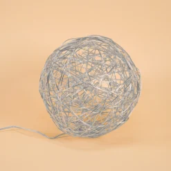 Solar Deko-Drahtkugel ⌀ 25 cm mit 50 bernsteinfarben LEDs