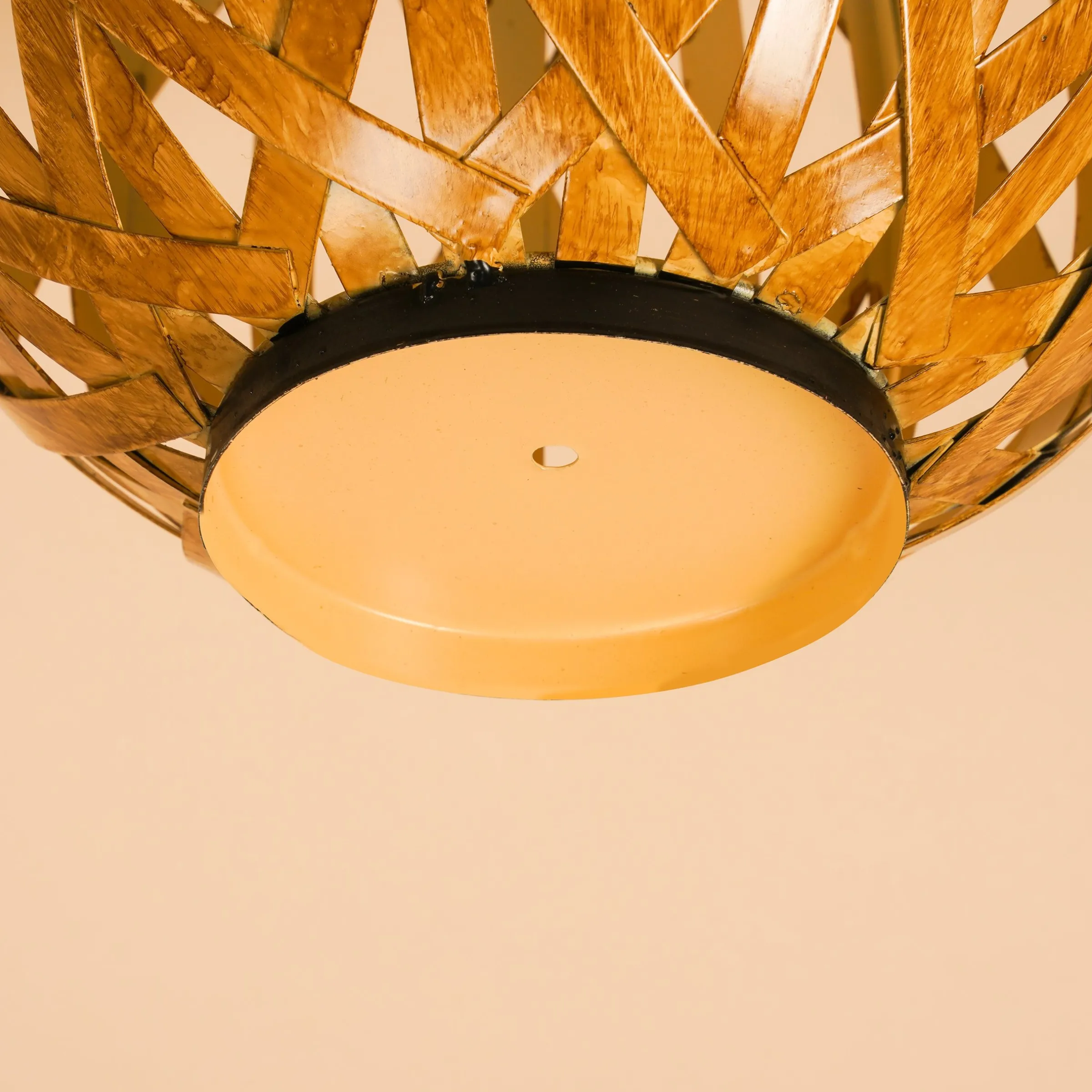 Solar Dekoleuchte Sandra aus Metallbändern ⌀ 21 cm
