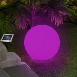 Solar Deko-Leuchtkugel 40 cm mit externem 2 W Solarmodul
