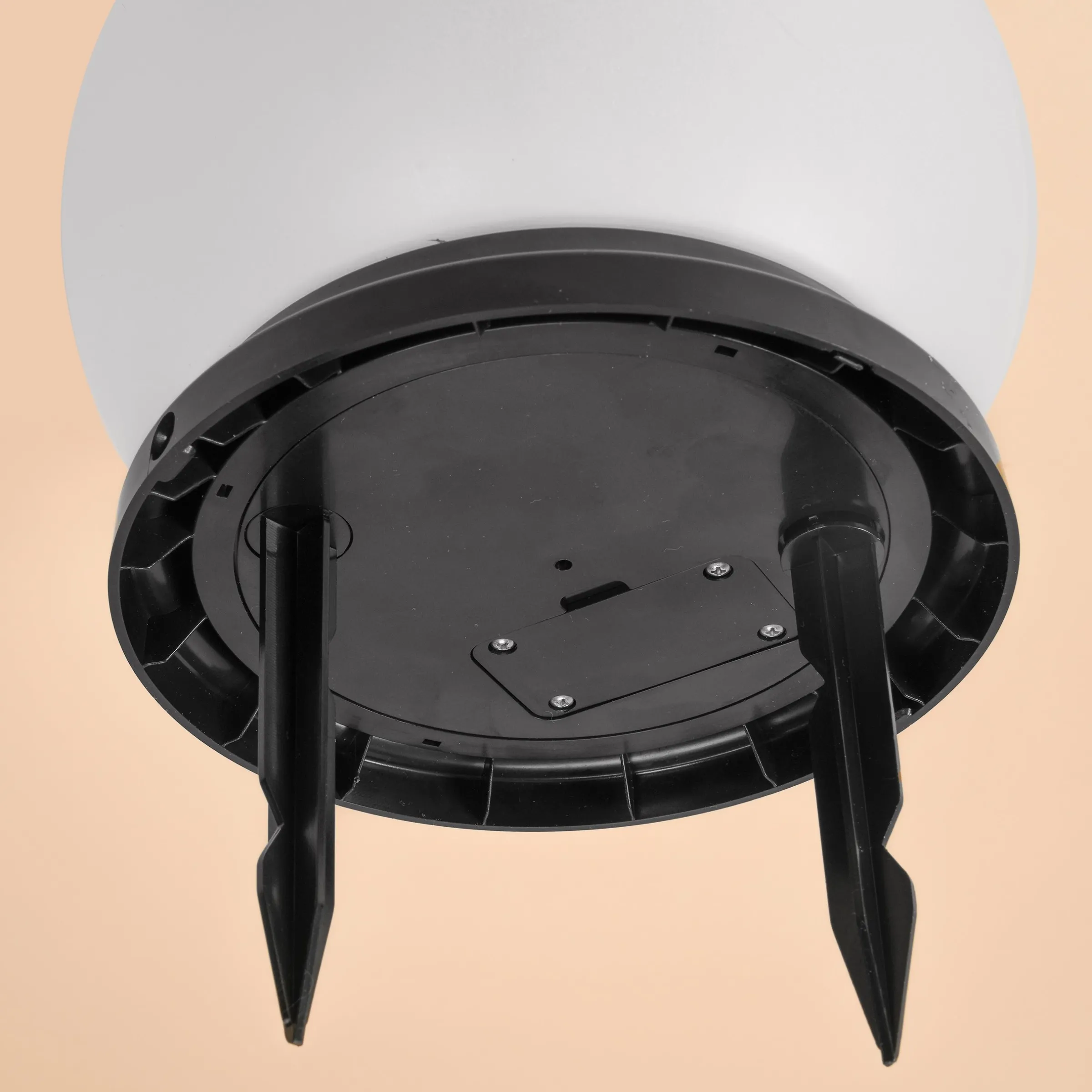 Solar Deko-Leuchtkugel 20 cm mit bernsteinfarbenem LED Licht