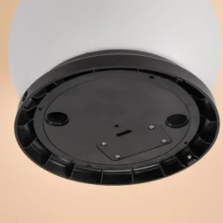 Solar Deko-Leuchtkugel 20 cm mit bernsteinfarbenem LED Licht