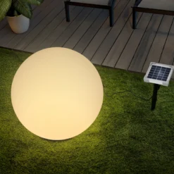 Solar Deko-Leuchtkugel 50 cm mit externem 2 W Solarmodul