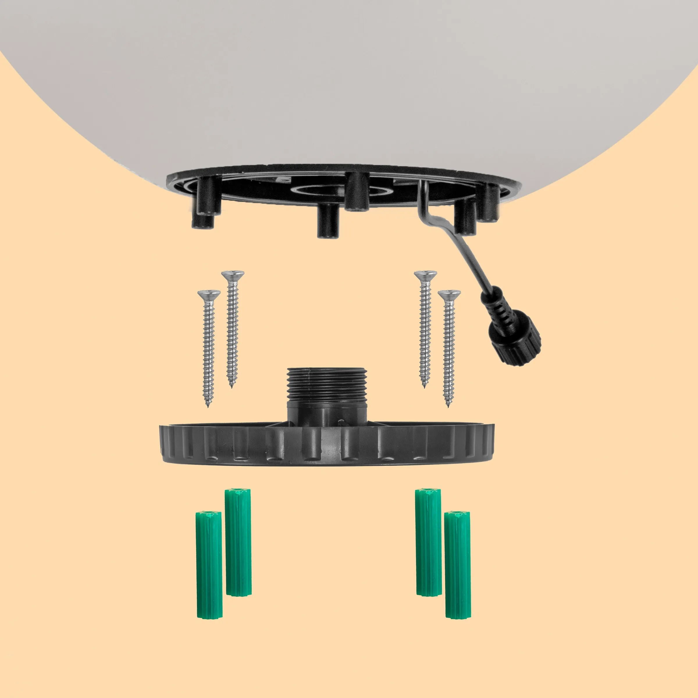 Solar Deko-Leuchtkugelset 30, 40 und 50 cm mit externem 2 W Solarmodul