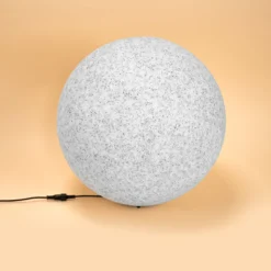 Solar Deko-Leuchtstein 40 cm mit externem 2 W Solarmodul