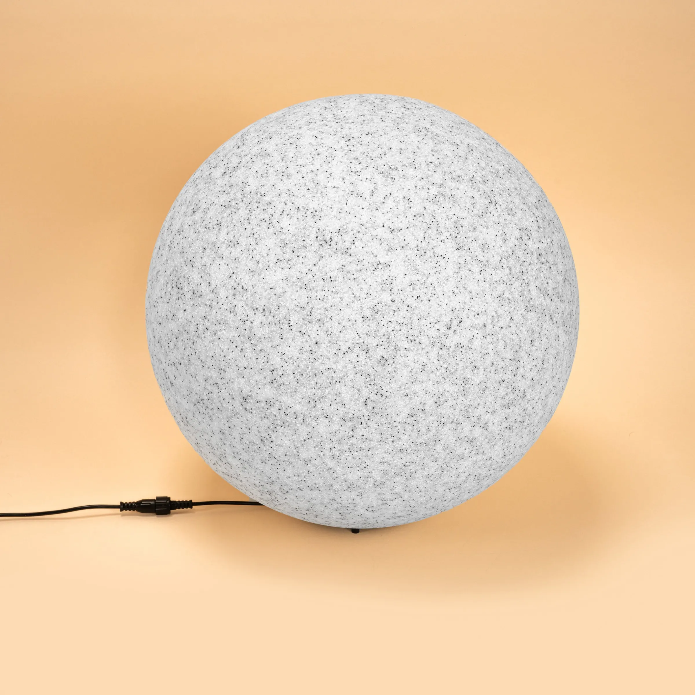 Solar Deko-Leuchtstein 40 cm mit externem 2 W Solarmodul