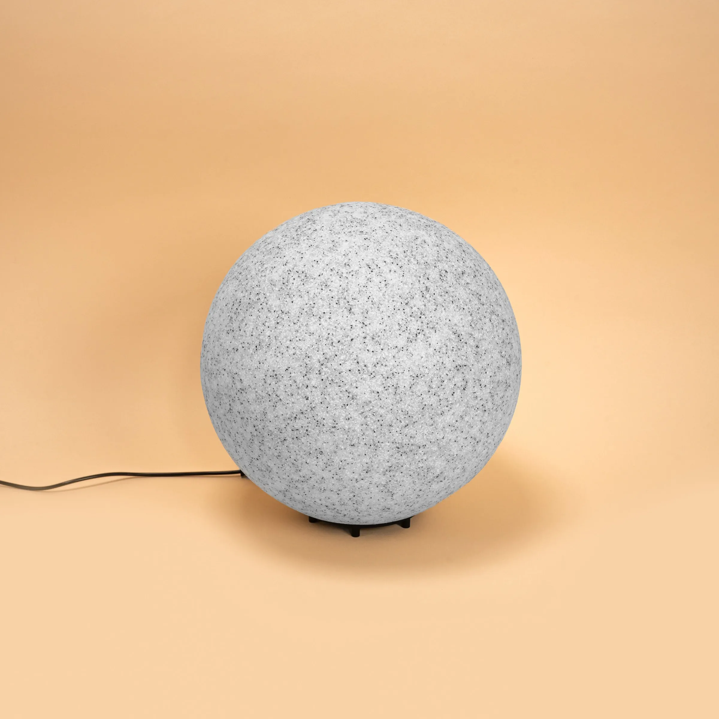 Solar Deko-Leuchtstein 30 cm mit externem 2 W Solarmodul