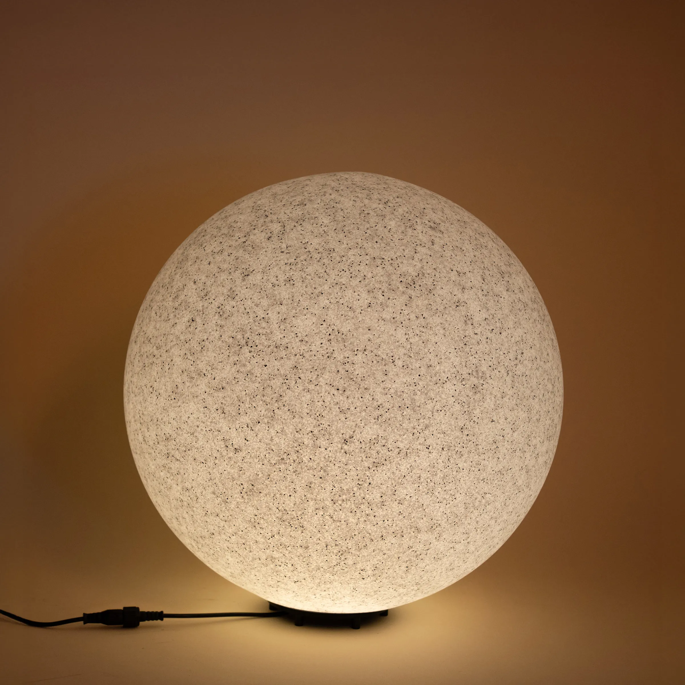 Solar Deko-Leuchtstein 30 cm mit externem 2 W Solarmodul