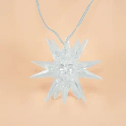 Solar Deko-Lichterkette mit 10 Adventssternen