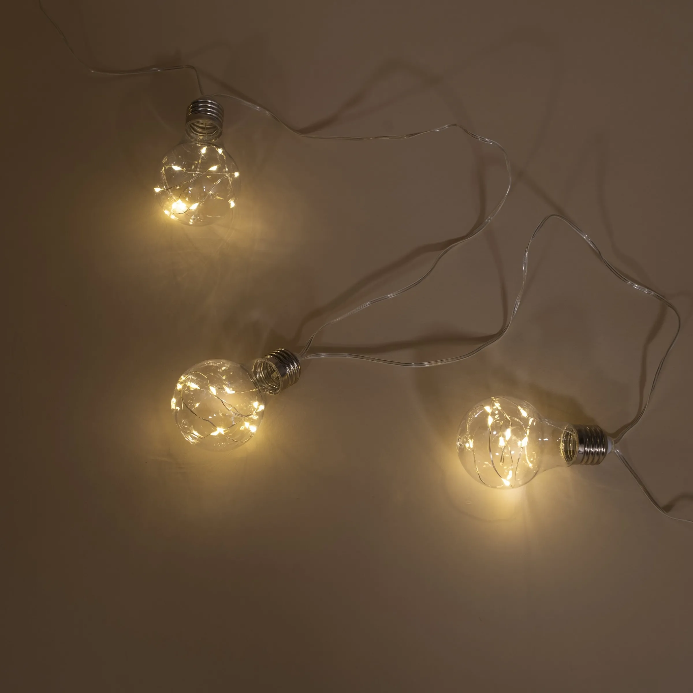 Solar Deko-Lichterkette mit 10 Glühbirnen