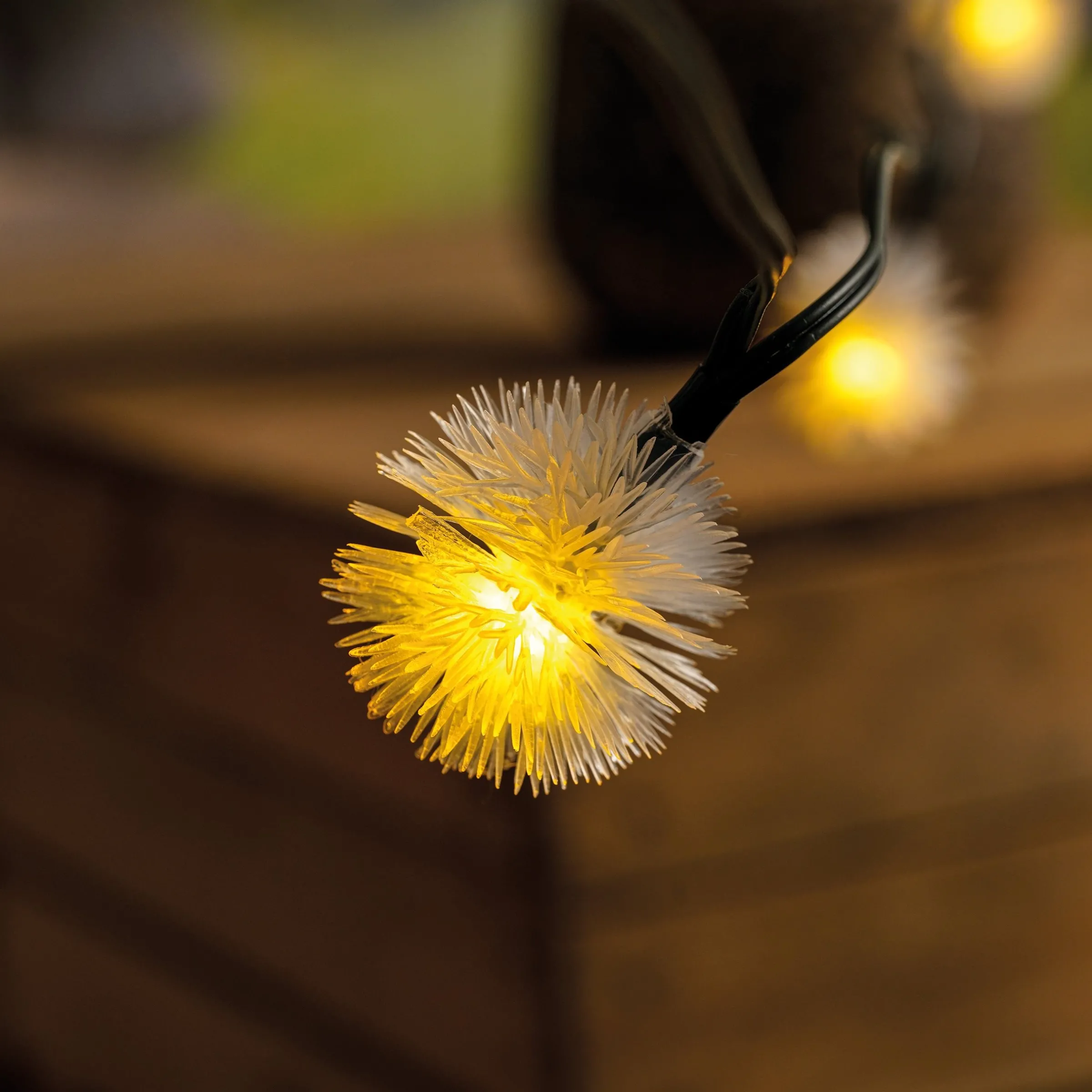 Solar Deko-Lichterkette mit 30 Pusteblumen