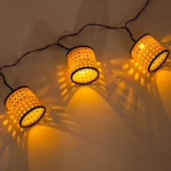 Solar Deko-Lichterkette Samoa mit 8 Körbchen