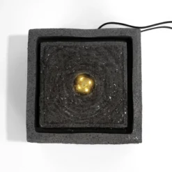 Solar Designbrunnen Silent mit LED Beleuchtung