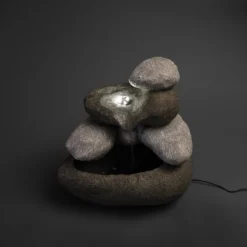 Solar Felsenbrunnen mit LED-Beleuchtung