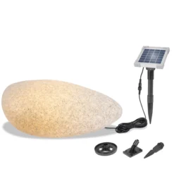 Solar Felsen-Leuchtstein mit externem 2 W Solarmodul