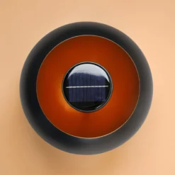 Solar Feuerschale mit realistischem Flammeneffekt