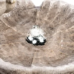 Solar Gartenbrunnen mit Vogelpaar und LED-Beleuchtung