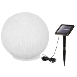 Solar Gartenkugel ⌀ 26 cm in besonderer Sandsteinoptik