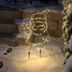 Solar Gartenstecker Weihnachtsmann mit 200 warmweißen LEDs