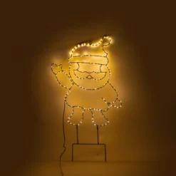 Solar Gartenstecker Weihnachtsmann mit 200 warmweißen LEDs