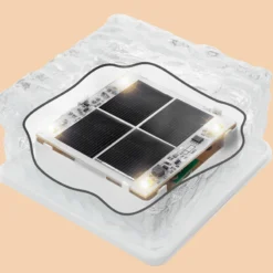 Solar Glas Leucht- & Pflastersteine im 2er-Set DuoColor